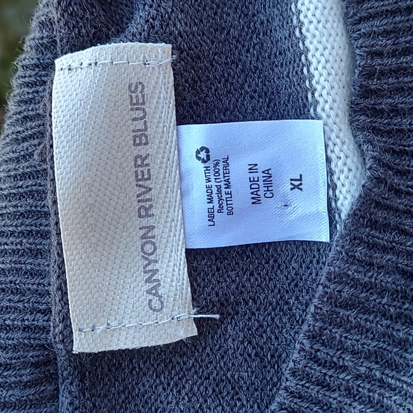 Canyon River Blues Lightweight Varsity Striped Sweater - Picture 2 of 4